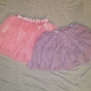 Girls ruffle skirts